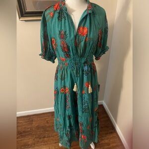 NWT Indigo midi green floral summer dress. Absolutely adorable! Sz Medium